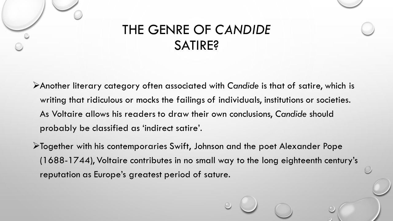 Satire in Candide